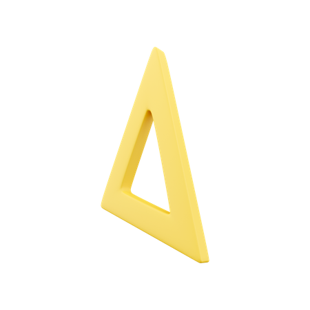 Set Square  3D Icon