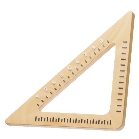 Set Square  3D Icon
