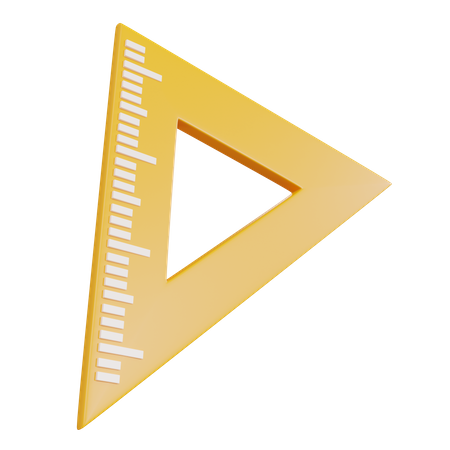 Set Square  3D Icon
