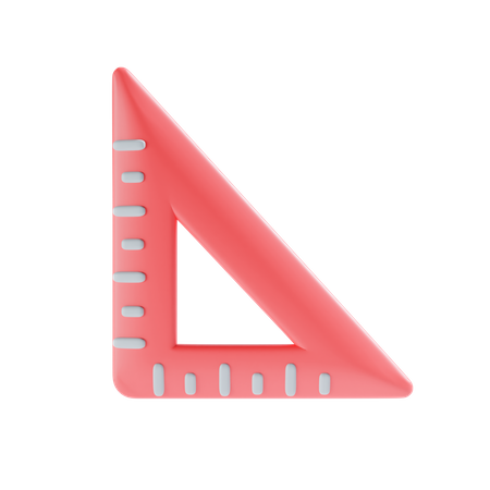 Set Square  3D Icon