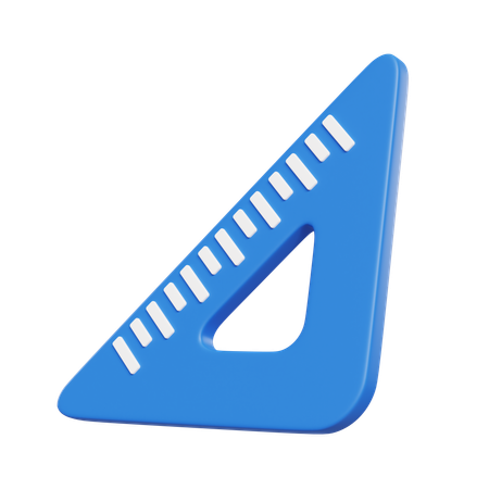 Set Square  3D Icon