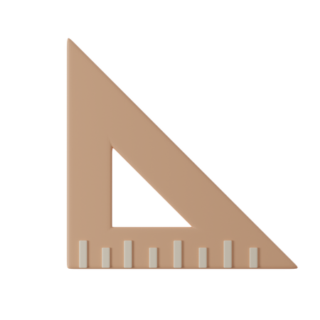 Set Square  3D Icon