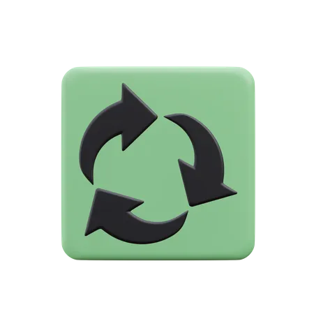 Seta circular  3D Icon