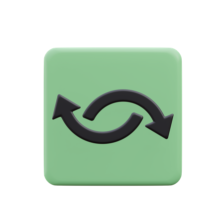 Seta circular  3D Icon