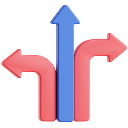 Seta de direção  3D Icon