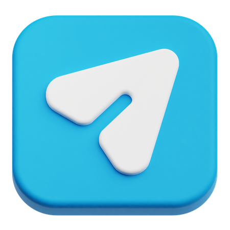 Seta de navegação  3D Icon