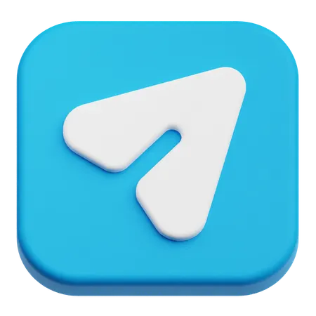 Seta de navegação  3D Icon
