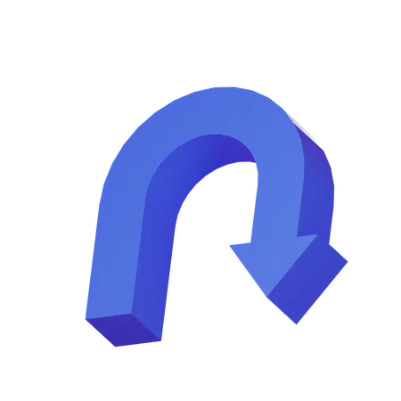 Seta de retorno  3D Icon