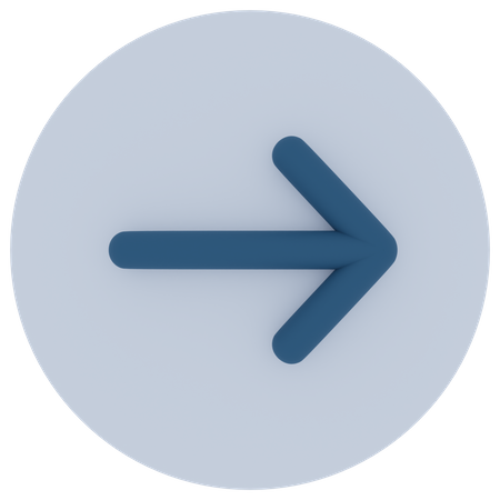 Seta direita  Ícone 3D