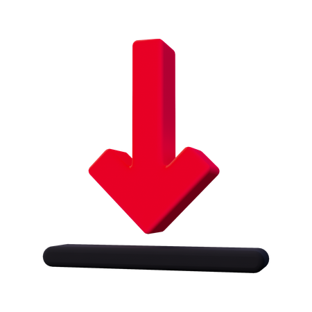 Baixar seta  3D Icon