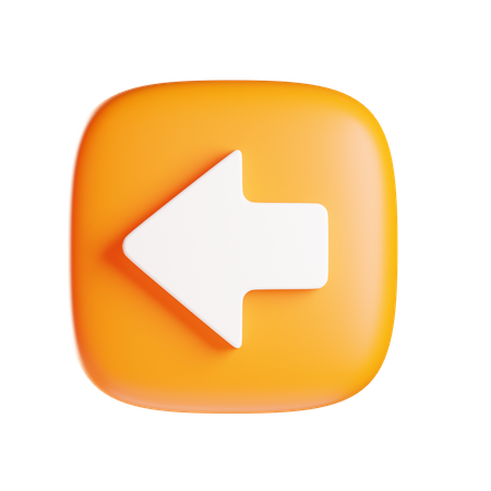 Seta esquerda  3D Icon