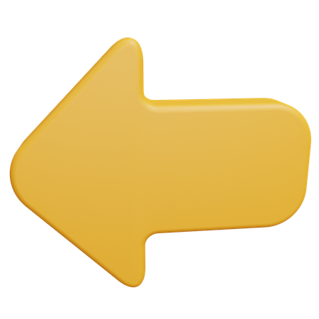 Seta esquerda  3D Icon
