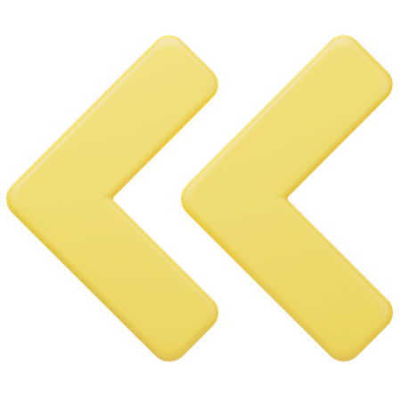 Seta esquerda  Ícone 3D