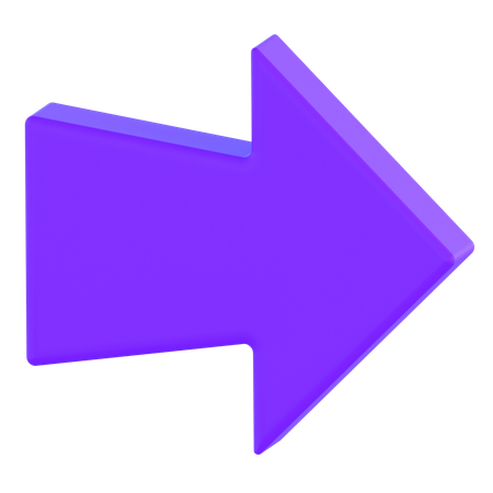 Seta para a direita  Ícone 3D