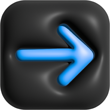 Seta para a direita  3D Icon