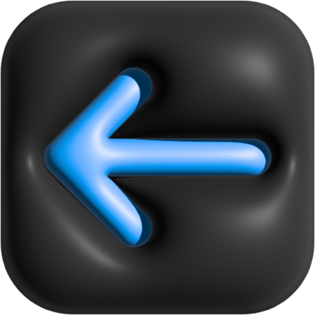 Seta para a esquerda  3D Icon