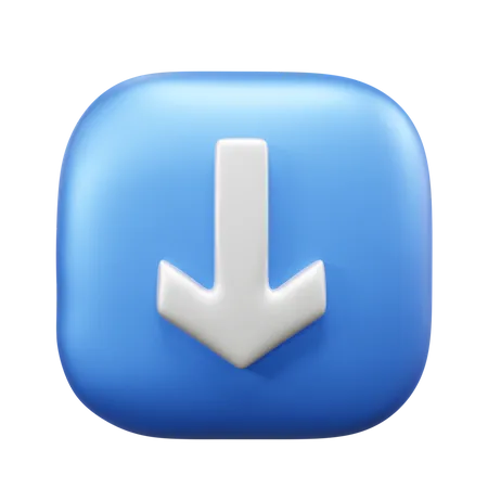 Seta para baixo  3D Icon