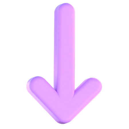 Seta para baixo  3D Icon