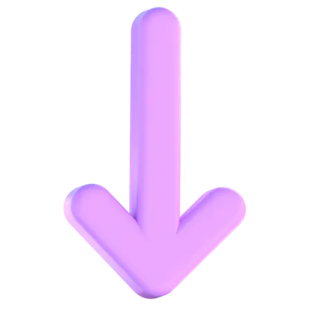 Seta para baixo  3D Icon