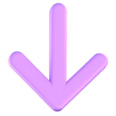 Seta para baixo  3D Icon