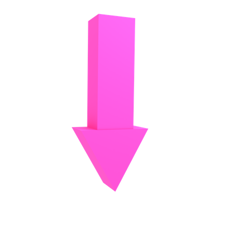 Seta para baixo  3D Icon