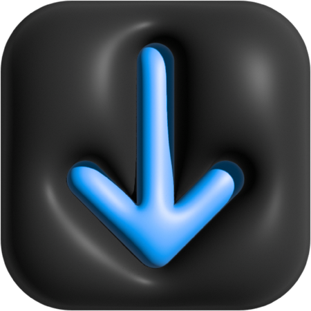 Seta para baixo  3D Icon