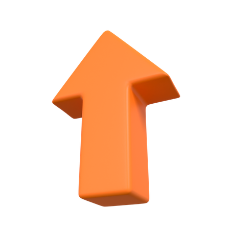 Seta para cima  Ícone 3D