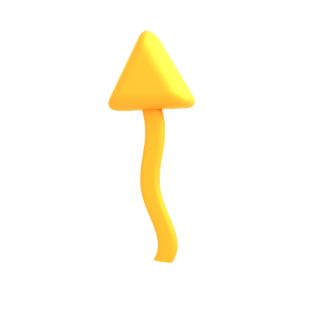 Seta para cima  3D Icon