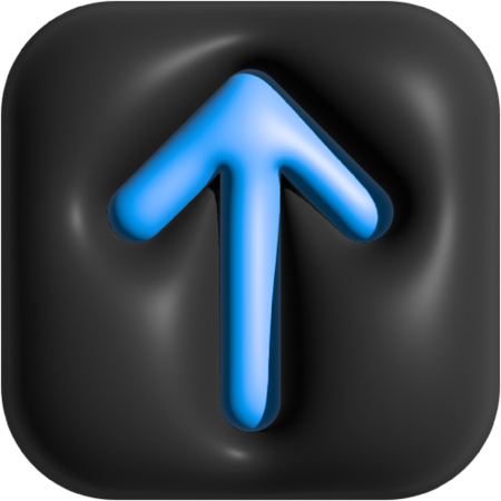 Seta para cima  3D Icon