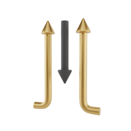 Seta para cima e para baixo  3D Icon