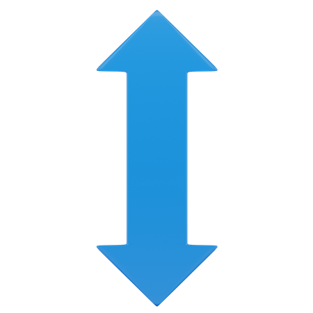 Seta para cima e para baixo  3D Icon