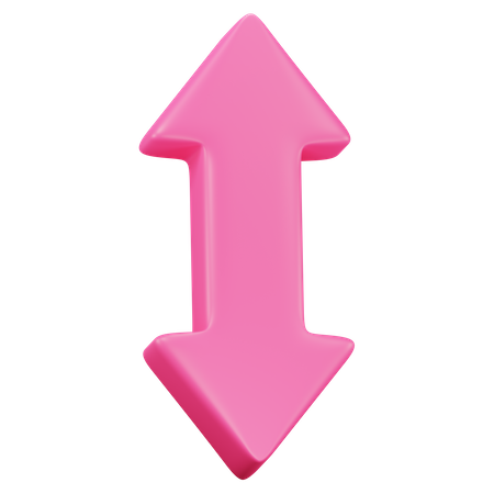 Seta para cima e para baixo  3D Icon