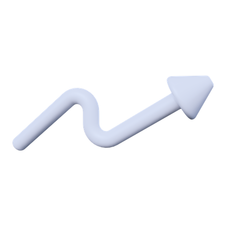 Seta para cima seta  Ícone 3D