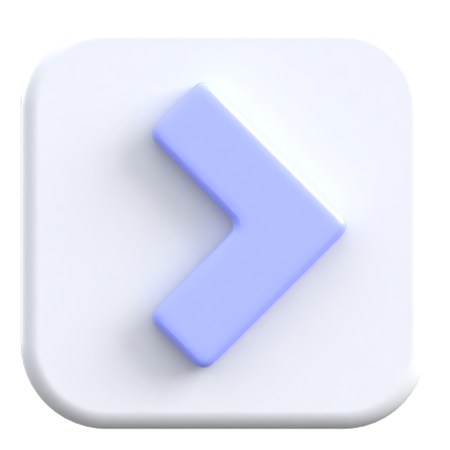 Seta para frente  3D Icon