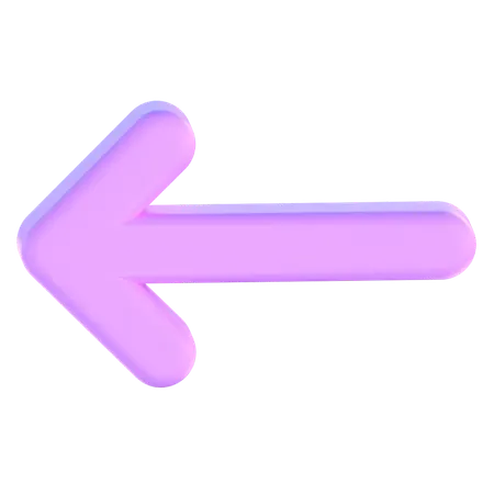 Seta para trás  3D Icon