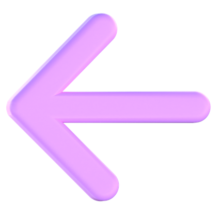 Seta para trás  3D Icon