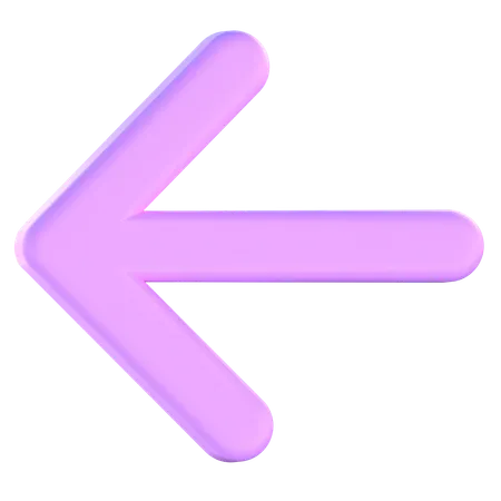 Seta para trás  3D Icon