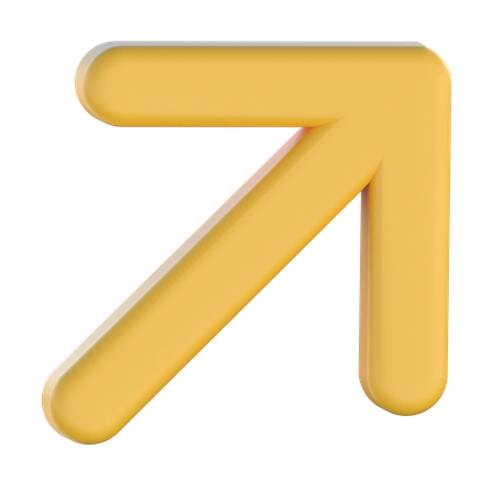 Seta superior direita  3D Icon