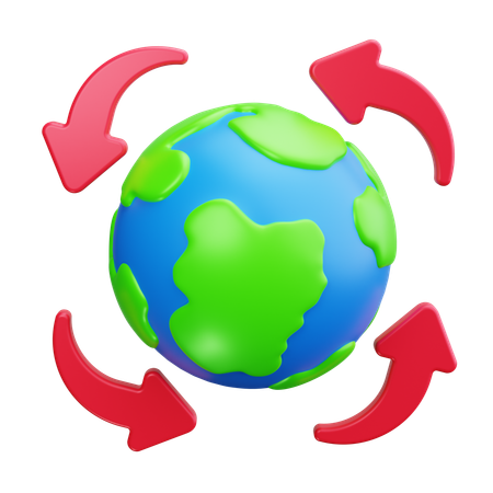 Setas do globo  3D Icon