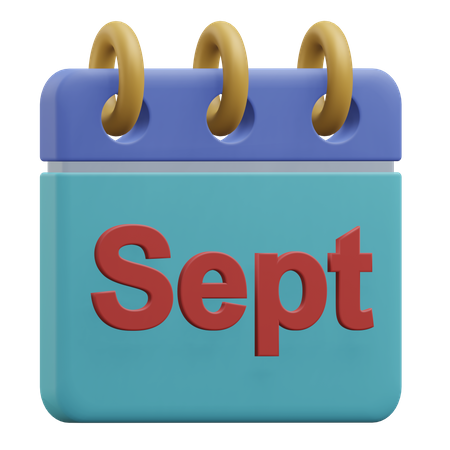 Setembro  3D Icon