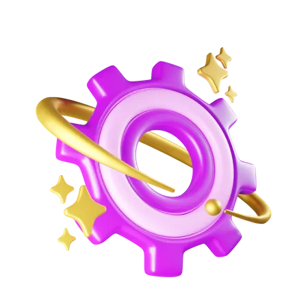 Setting 3D Illustration