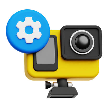 Setting Action Camera  3D Icon