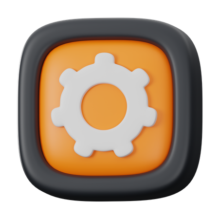 Setting Button  3D Icon