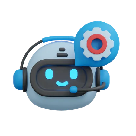 Setting Chatbot 3D Icon