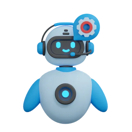 Setting Chatbot 3D Icon