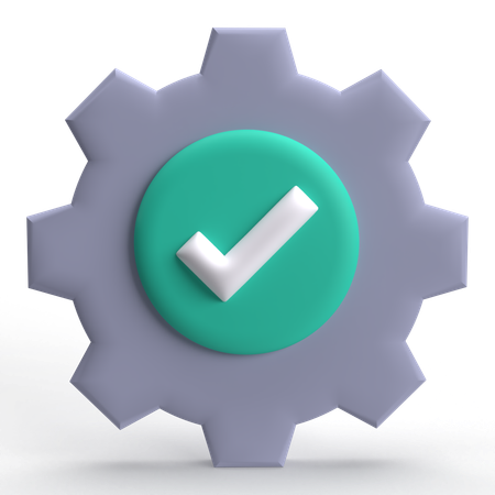 Setting Check  3D Icon