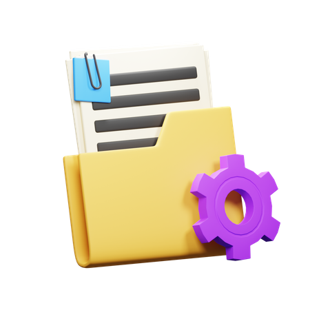Setting Document 3D Icon