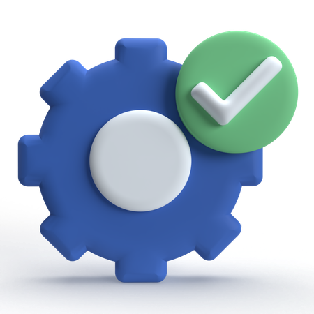 Setting Done  3D Icon