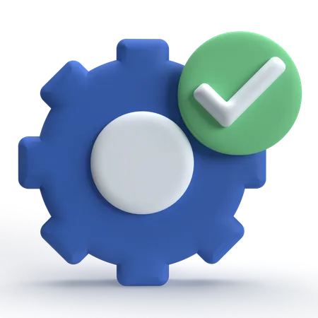 Setting Done  3D Icon