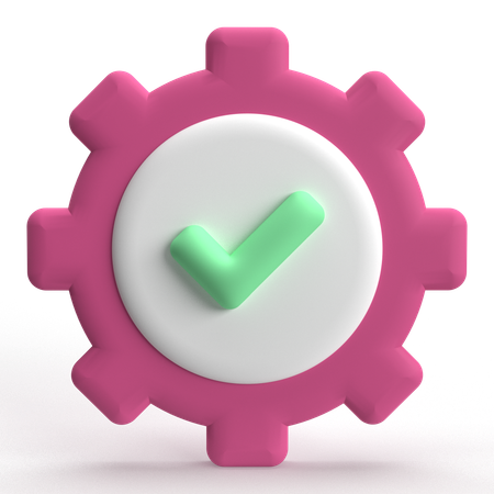 Setting Done  3D Icon